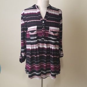 Avenue Black & White Polka Dot Tunic 14/16